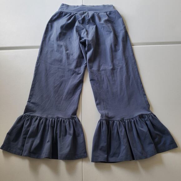 Matilda Jane Pants Women Medium Blue Ruffle Bell Bottom Crop Pant - Picture 2 of 10